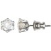 6mm Forever Silver Cubic Zirconia Stud Earrings In Asst Sizes 106431-E056 Silver